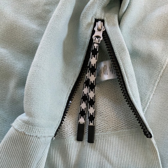 Rag & Bone Blue Frankie Side Zip Sweatshirt - Picture 5 of 6